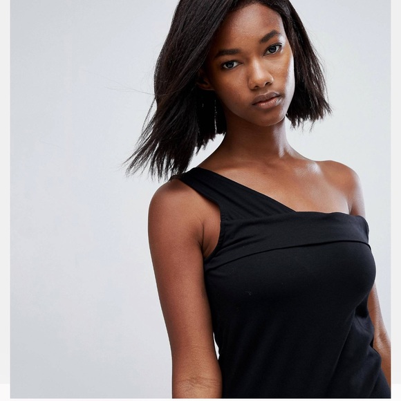 NWT 1 Off Shoulder Bodycon Mini Dress, Black, M - Picture 3 of 7